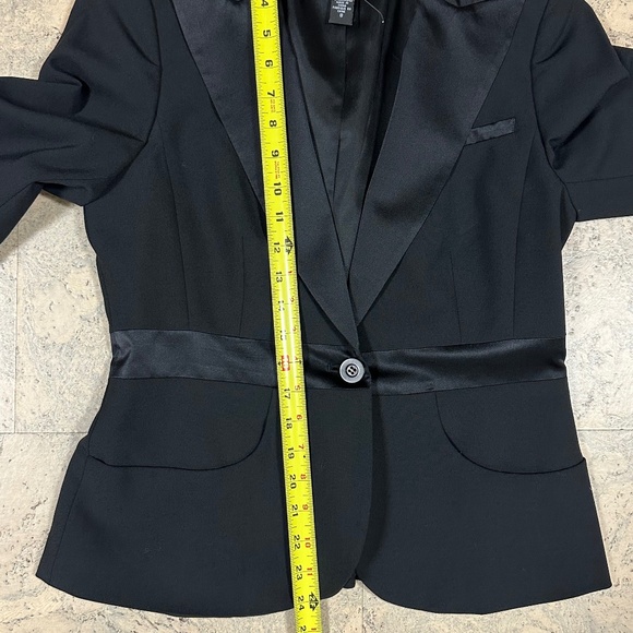 Laundry by Shelli Segal Black Tuxedo Blazer Jacket Women Size 8 - Picture 12 of 13
